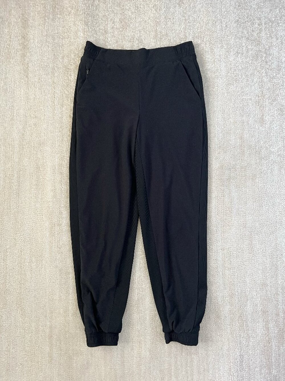 Athleta Brooklyn Lined Jogger Pull On Pants Black 631612 Jersey Lined Active 4